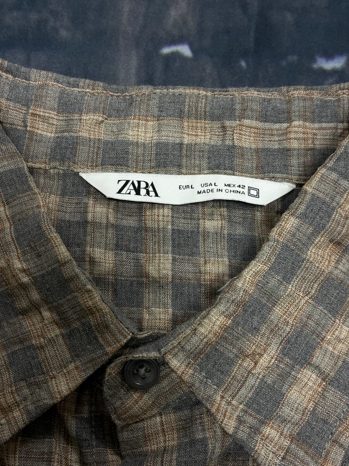 자라 체크셔츠 L 상품이미지2