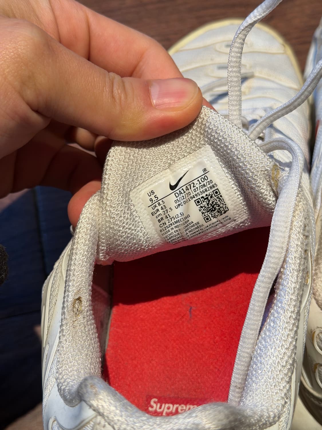 나이키 슈프림 에어맥스플러스 275 상품이미지5