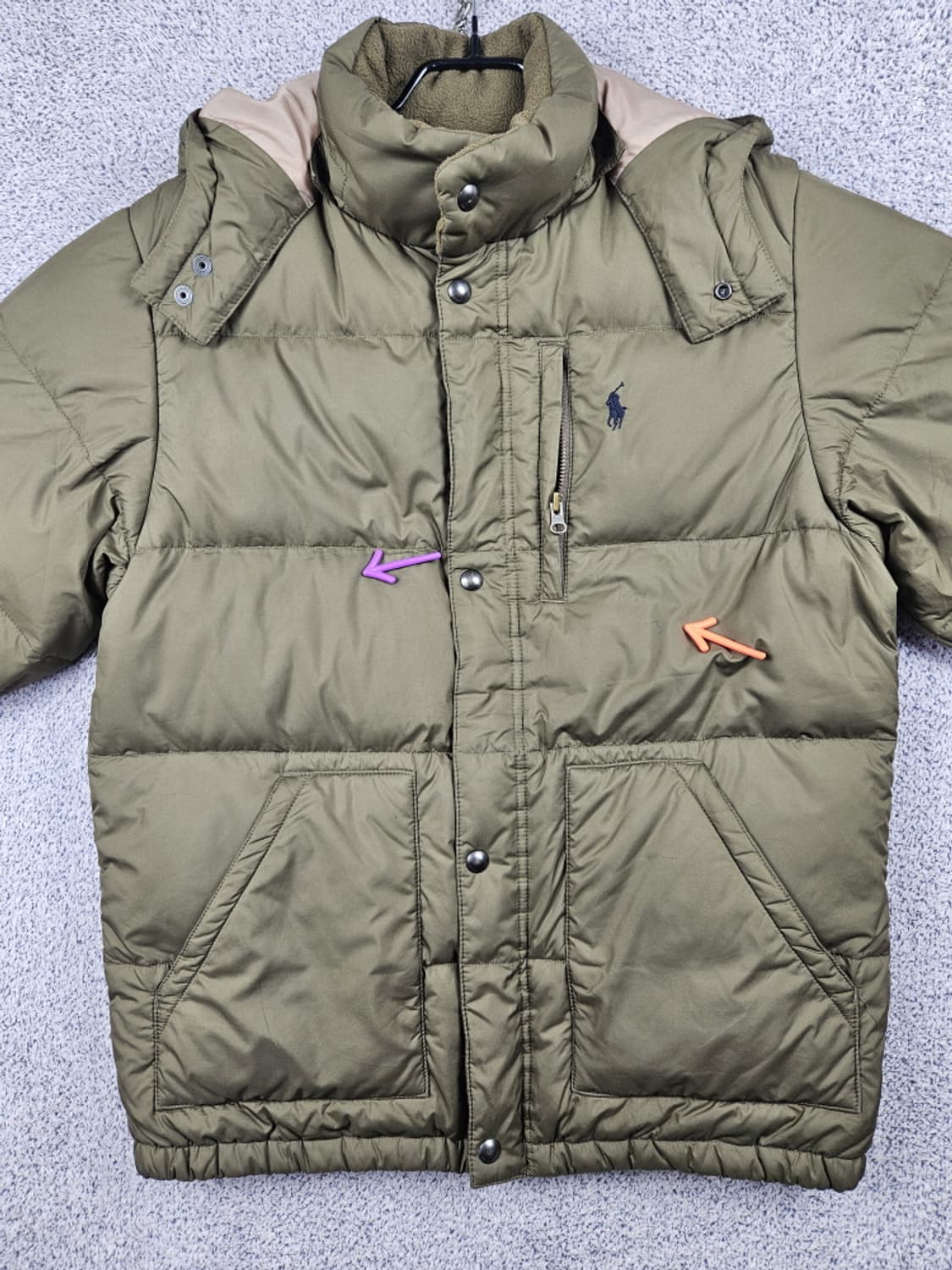 폴로랄프로렌 클래식 다운 후드 푸퍼 자켓 ( XL ) / 10194 상품이미지8