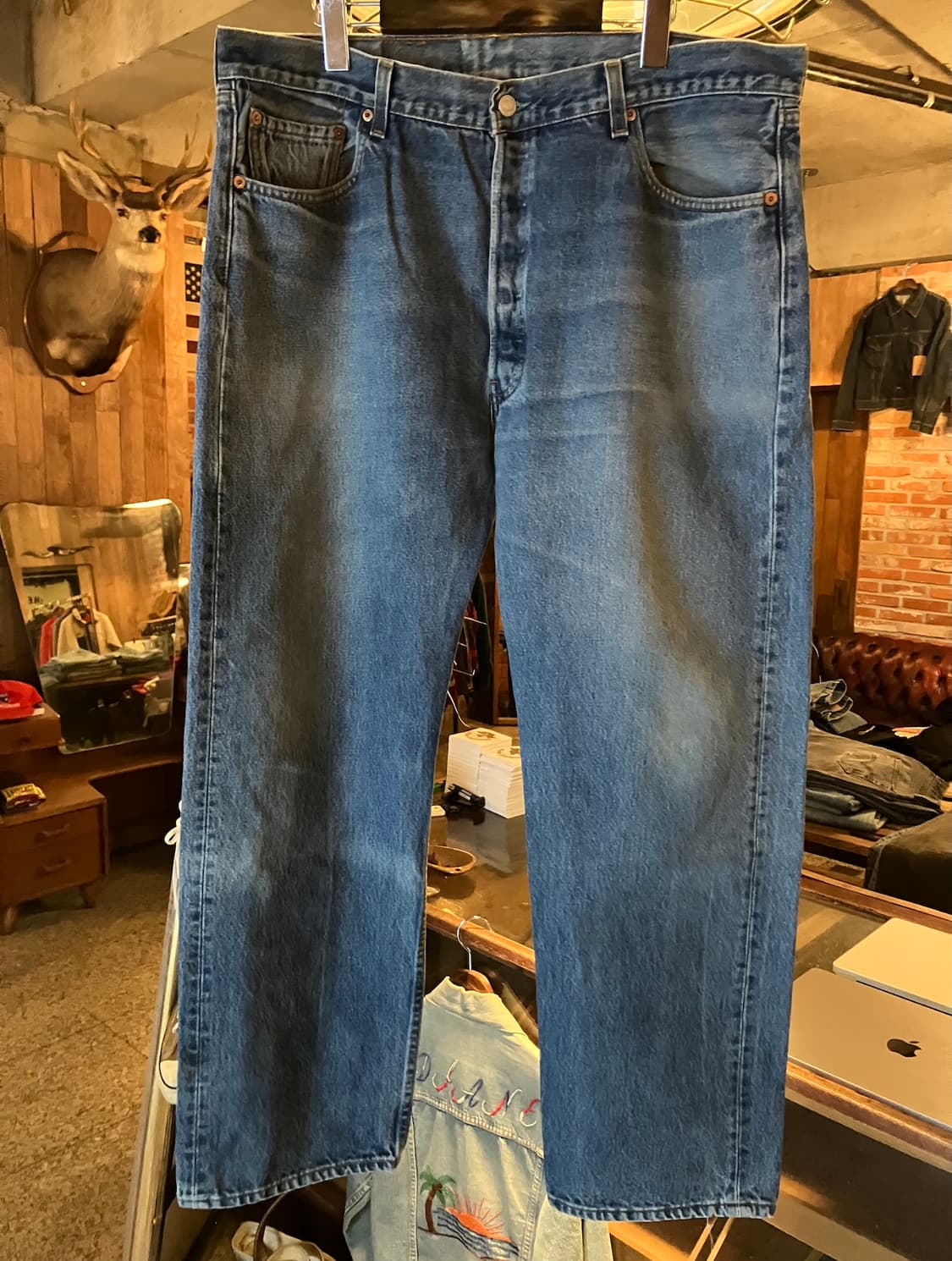 USA 빈티지 리바이스 501 데님 팬츠 상품이미지2