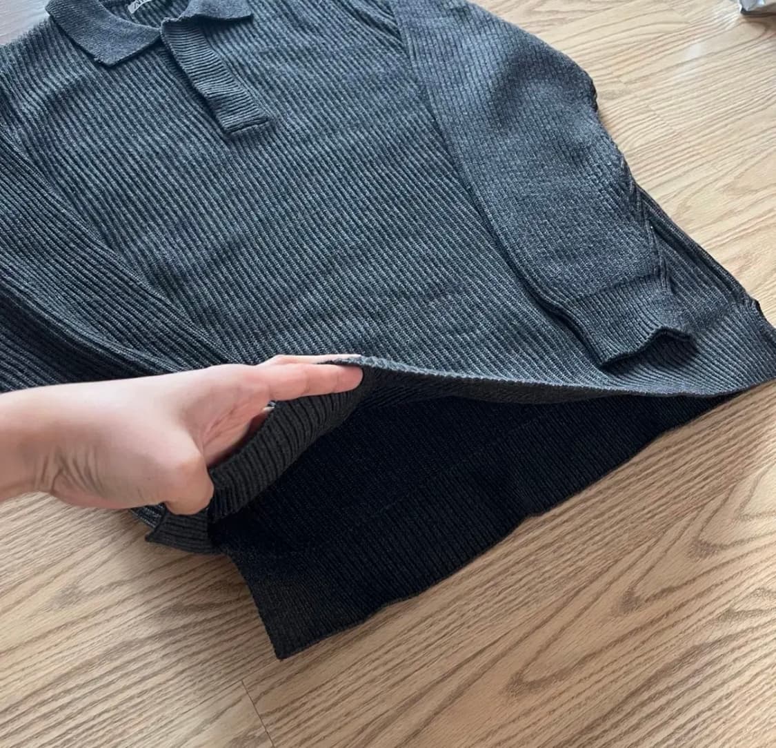 [ZARA] 자라 골지 카라 니트 상품이미지5