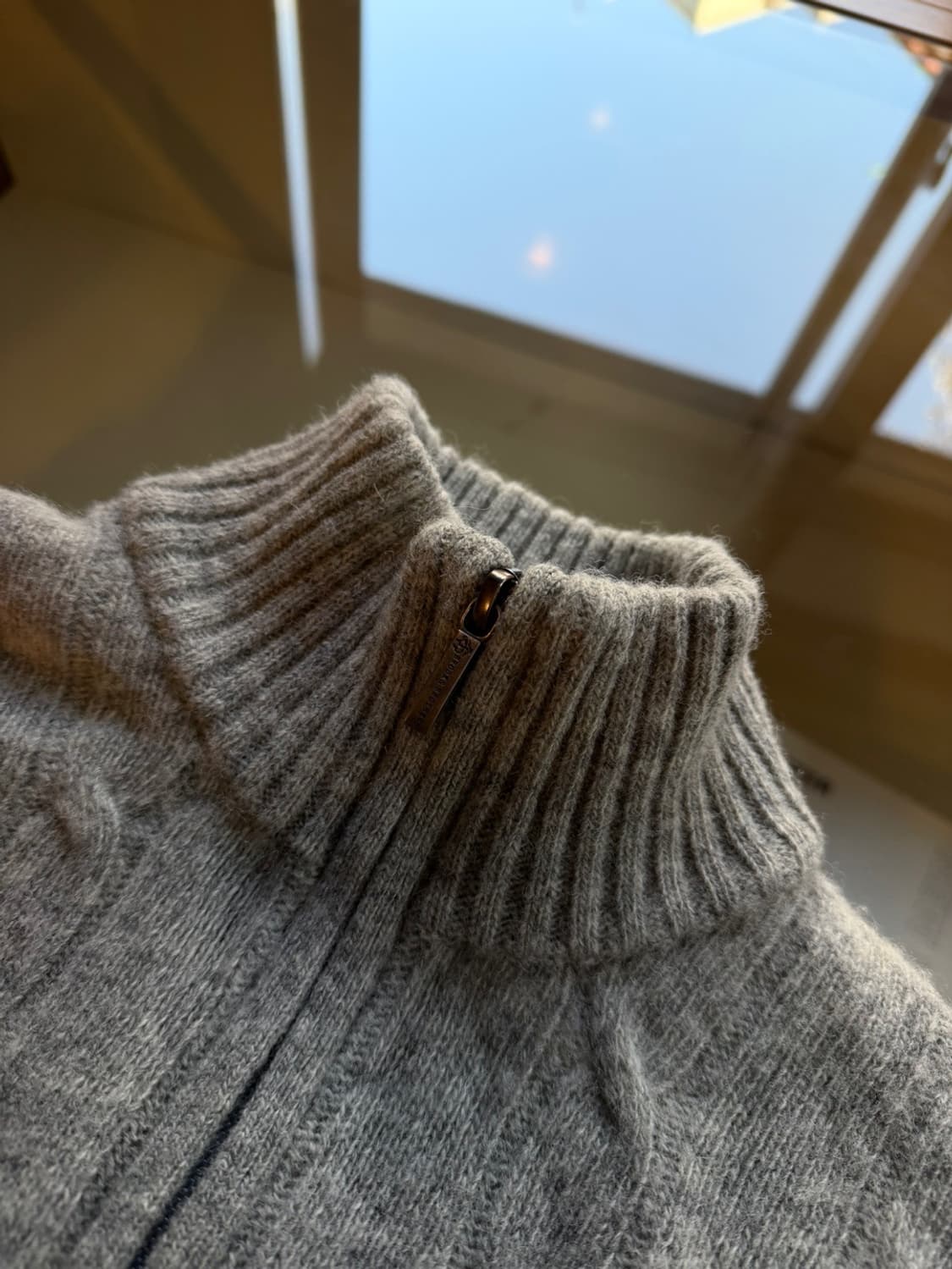 브룩스 브라더스 케이블 짚업 니트 100 상품이미지7