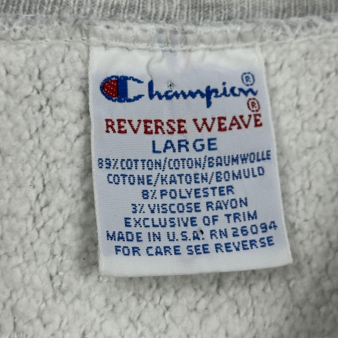 챔피온 리버스위브 미시건 헤비 그레이 맨투맨 (L) 상품이미지8