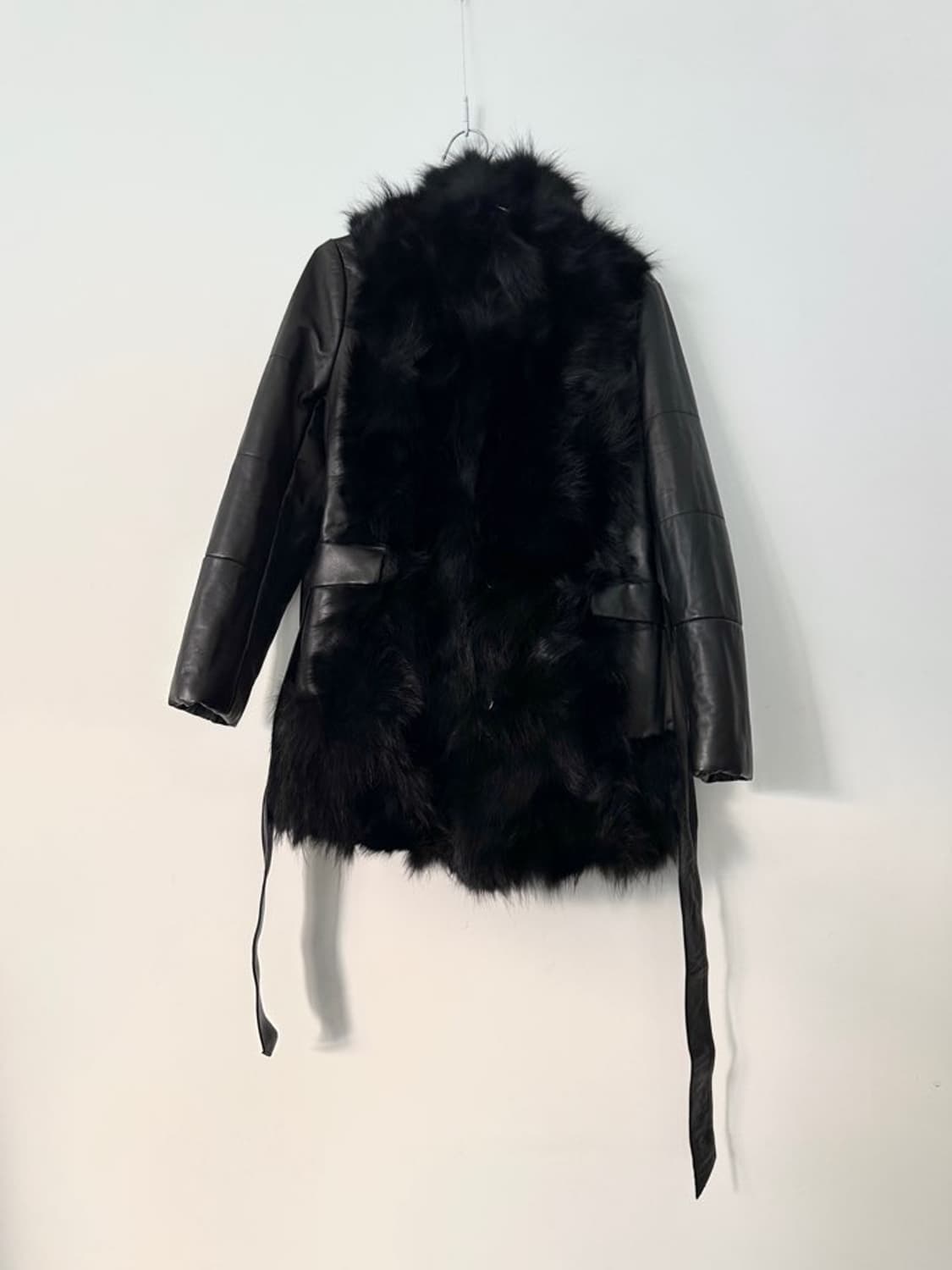 Fur lion leather jacket / black 상품이미지2