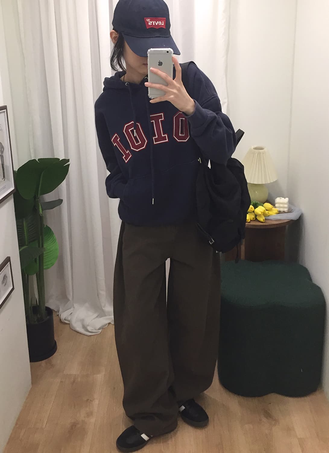 여성 오아이오아이 오버핏 후드티 100 상품이미지1