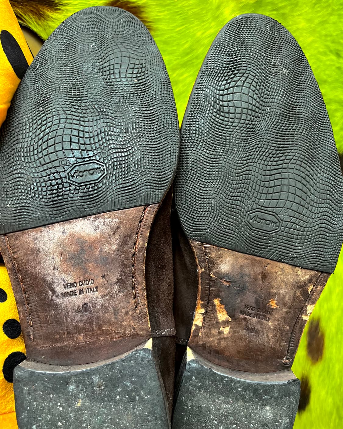 Old Vibram Itlian Leather Suede Boots 상품이미지7