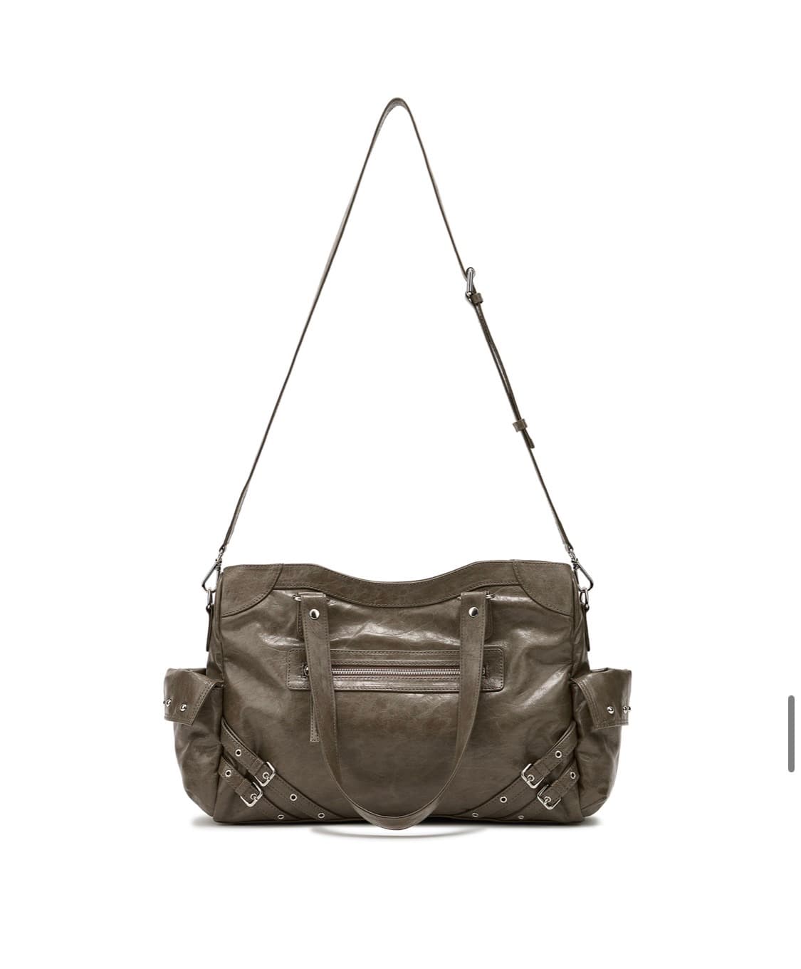 다이닛 stud  pocket big bag in khaki 상품이미지2