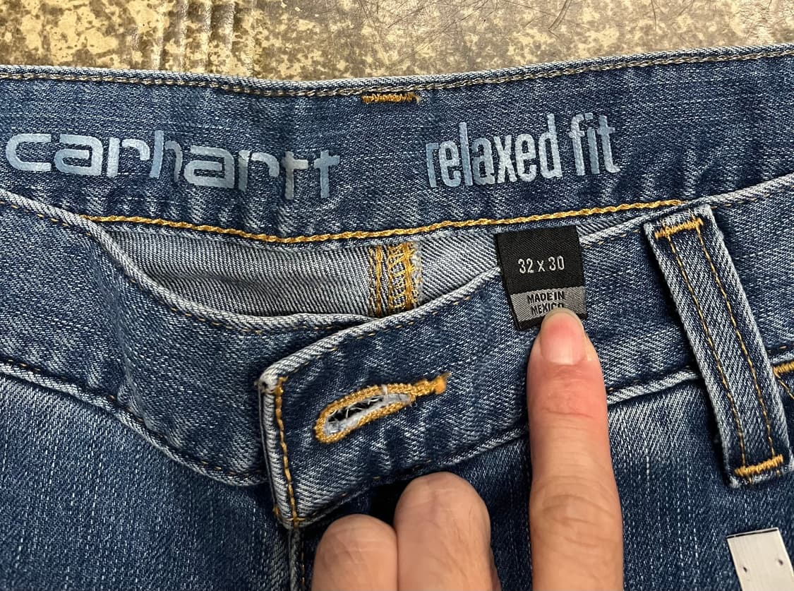 칼하트 더블니 데님 팬츠 상품이미지10
