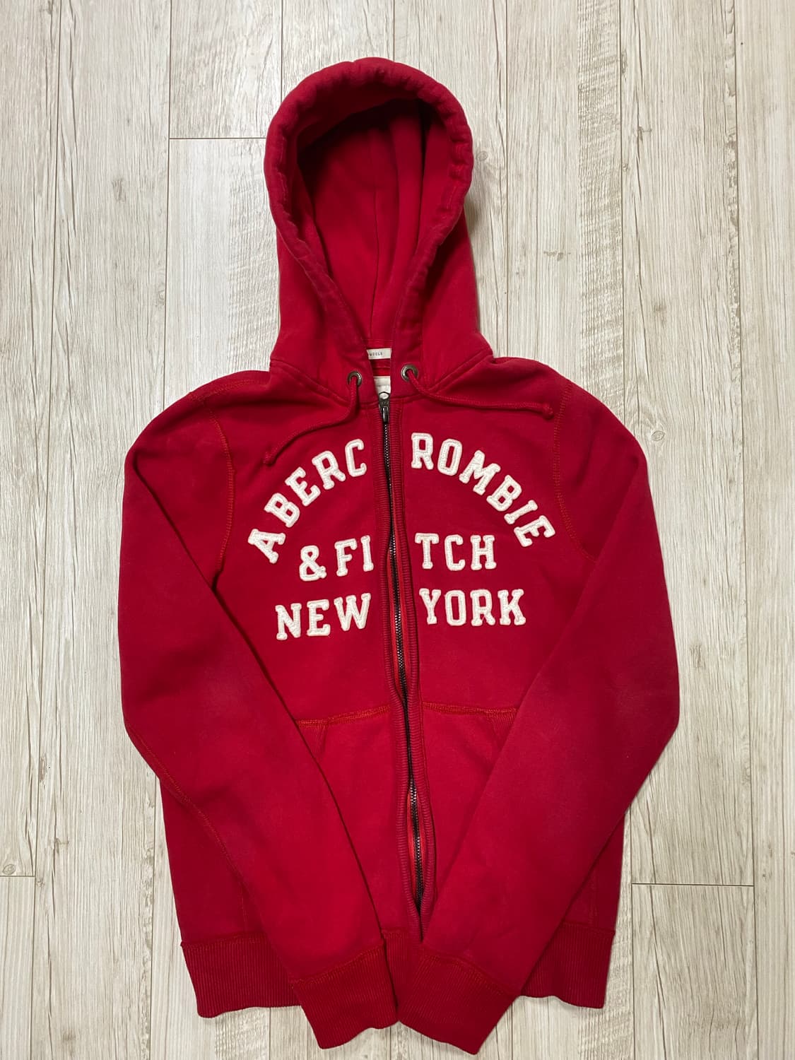 아베크롬비 후드집업 레드 L 상품이미지1