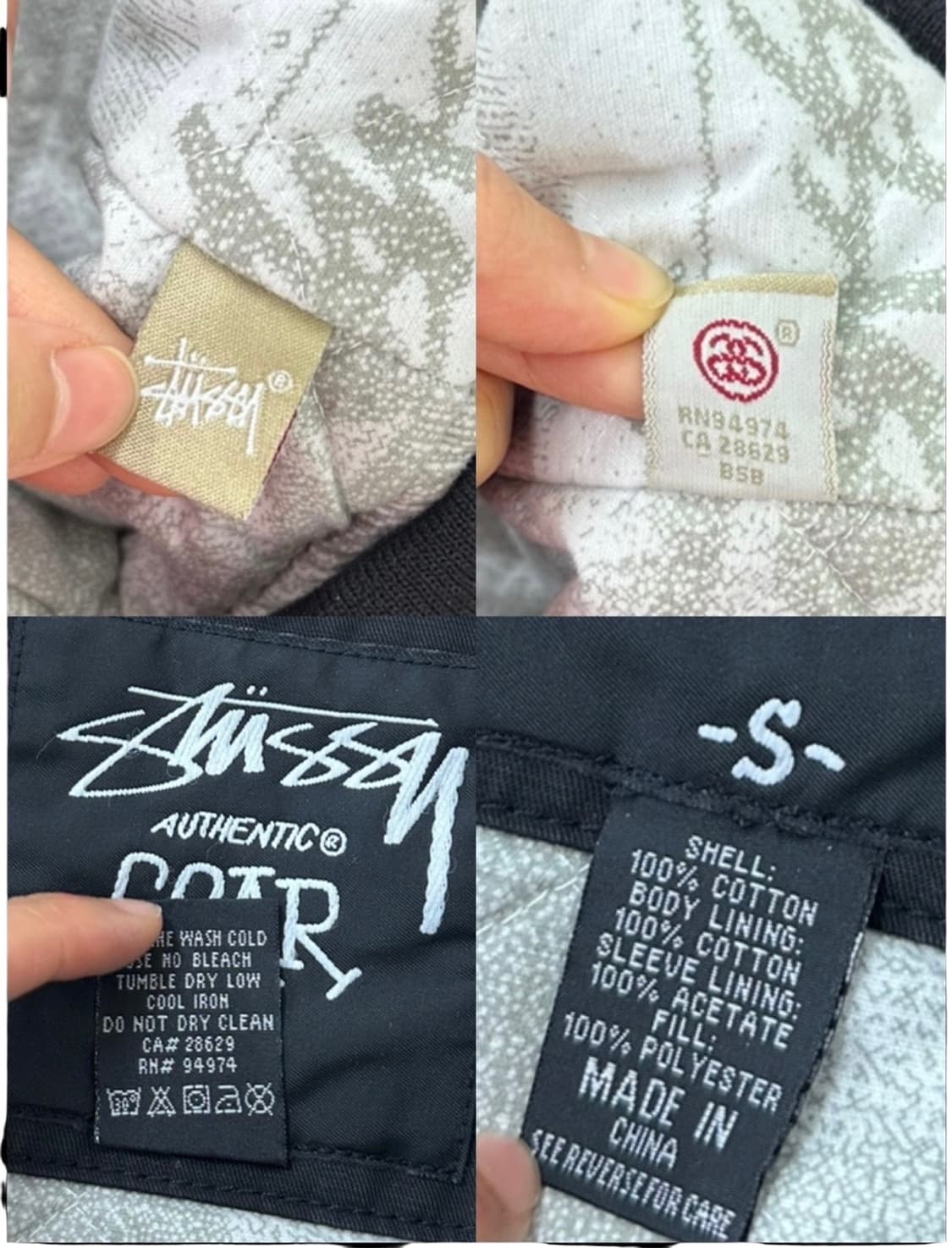 스투시 기어 해링턴자켓 블랙 (S)  상품이미지9