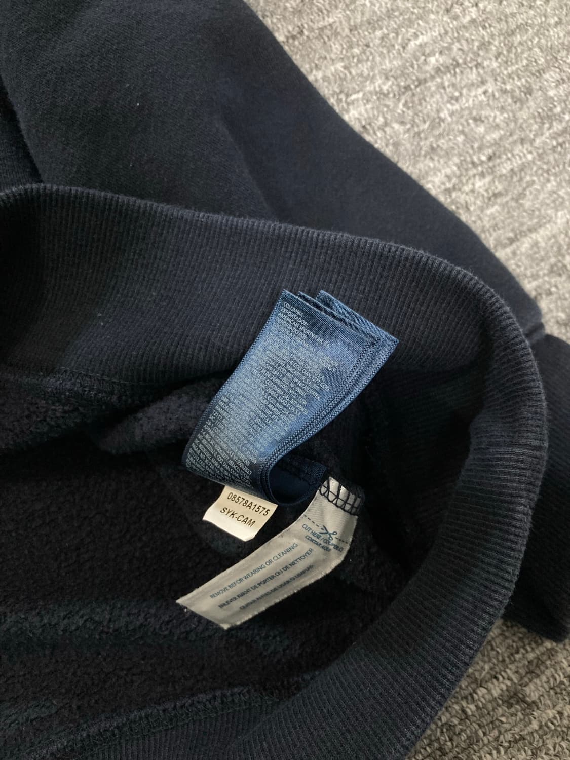 타미힐피거 네이비 맨투맨 M 상품이미지5