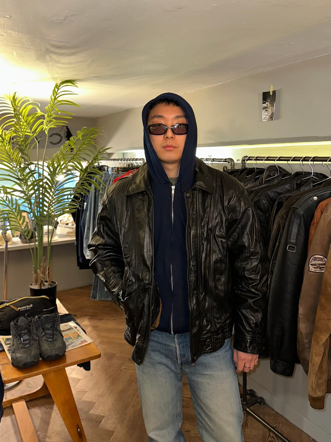 90’s London Fog genuine leather bomber  상품이미지2