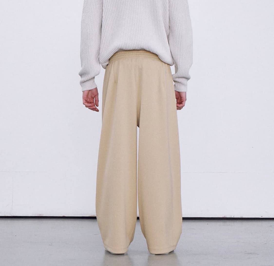 RECTO 렉토 24S/S 트리콧 더블와이드 트레이닝 팬츠 베이지 M / 상품이미지9