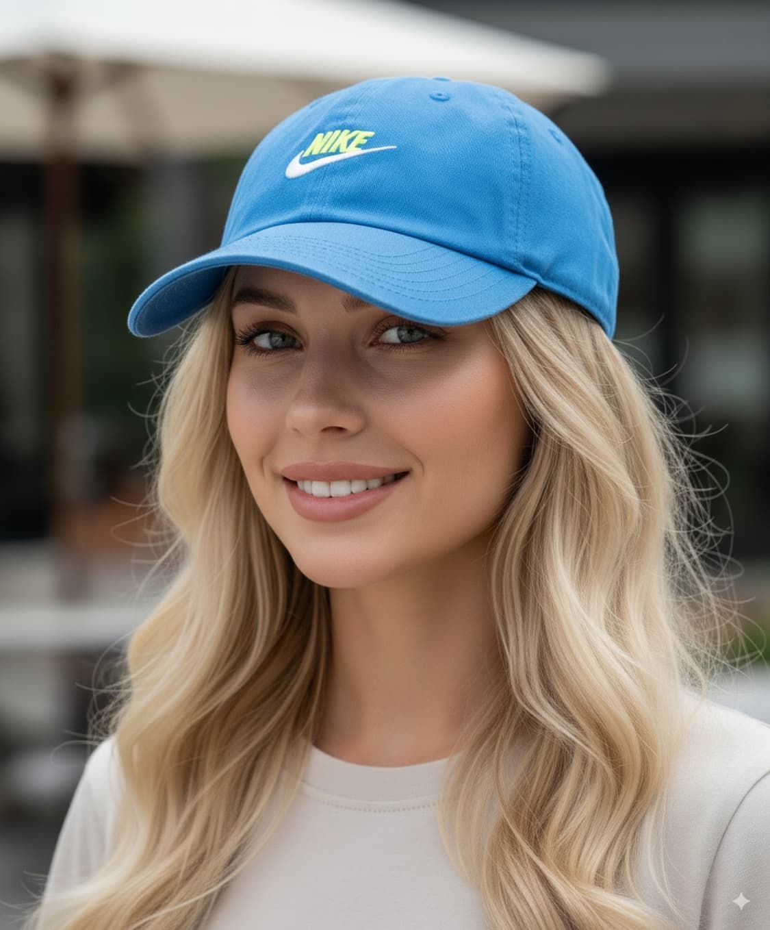 NIKE 나이키 빈티지 헤리티지86 스카이블루/형광노랑 볼캡 모자 운동 상품이미지7
