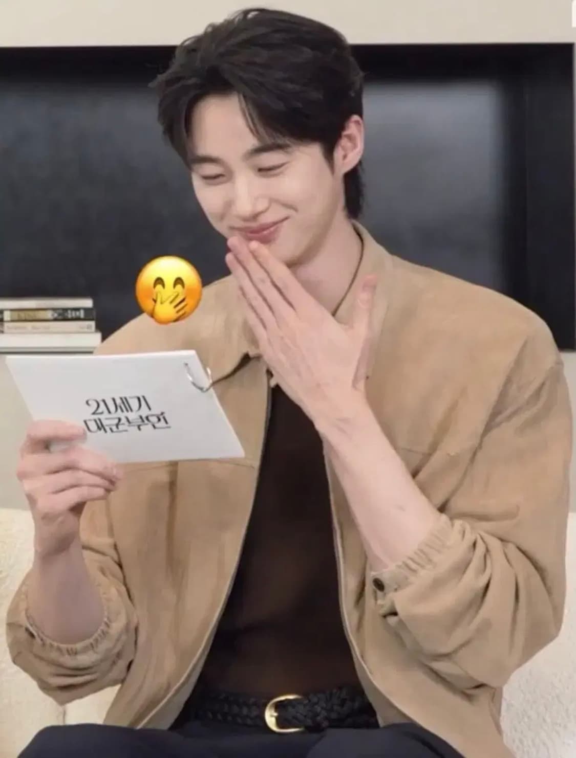 [M] 렉토 스웨이드 램 레더 가죽 해링턴 점퍼 자켓 데저트 상품이미지1