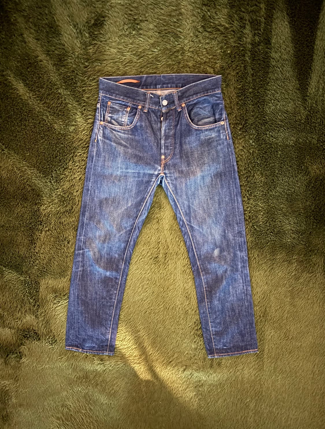 마스터피스 MADE IN JAPAN 버튼 플라이 셀비지 데님 팬츠 상품이미지1