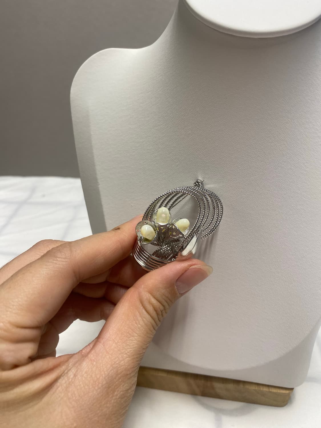 빈티지 실버톤 브로치 상품이미지4