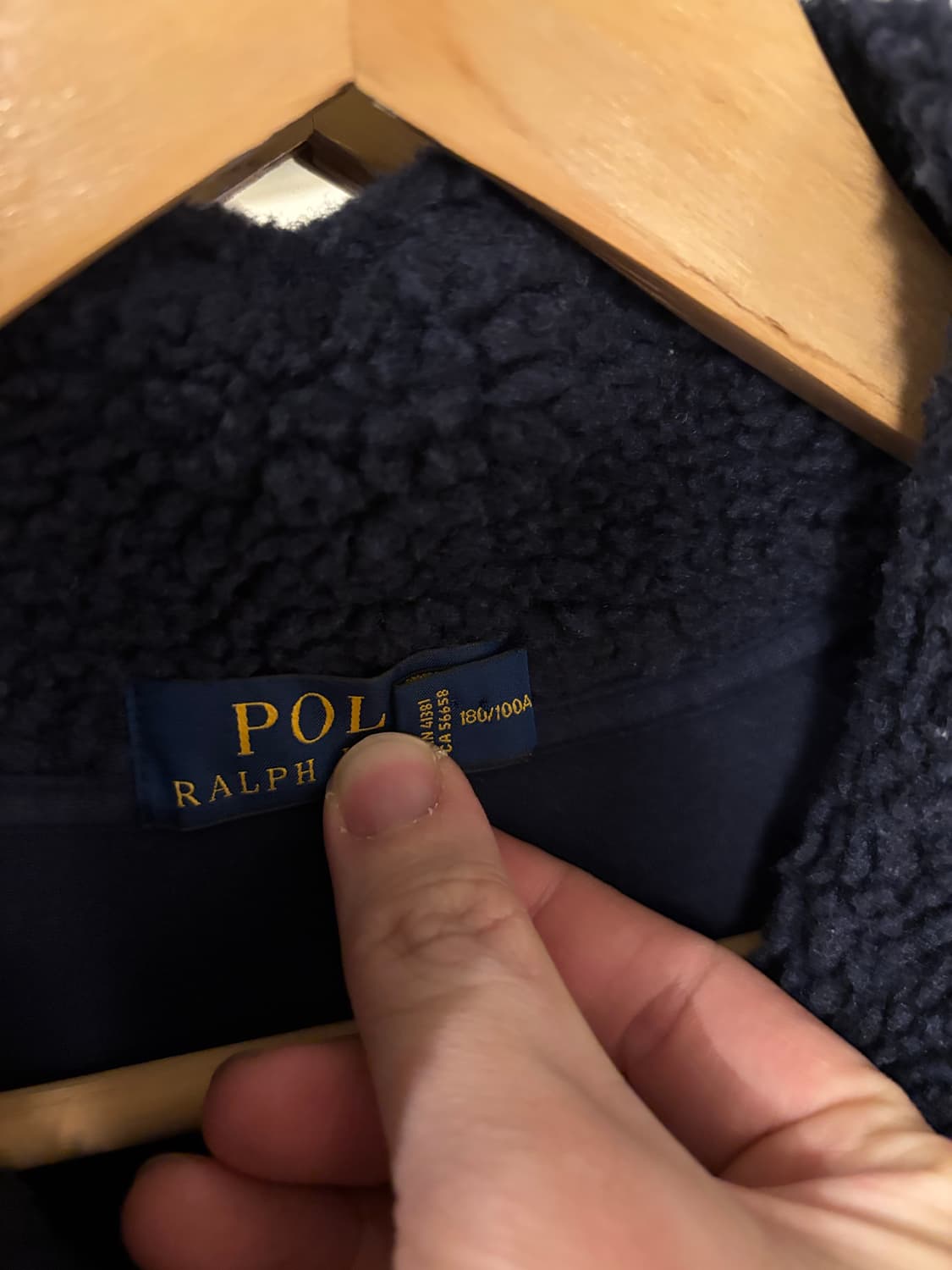 폴로 랄프로렌 네이비 플리스 자켓 상품이미지4