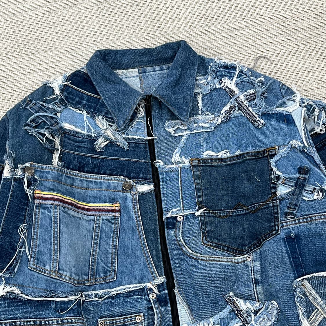 커스텀 데님 집업 자켓 r3134 상품이미지3