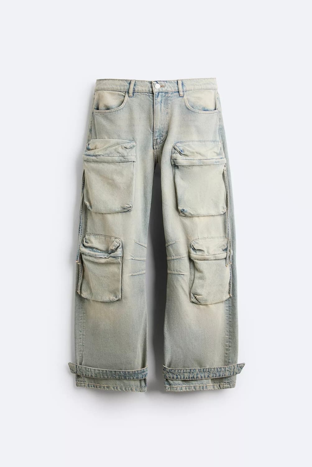 자라 카고 포켓 데님 팬츠 청바지 46 상품이미지1