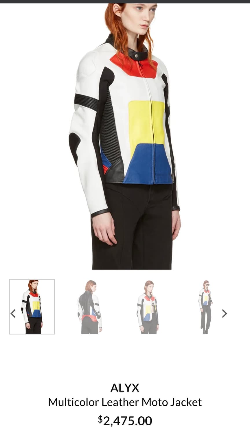 Alyx 알릭스 화이트/블랙 모토 레이싱 자켓 상품이미지10