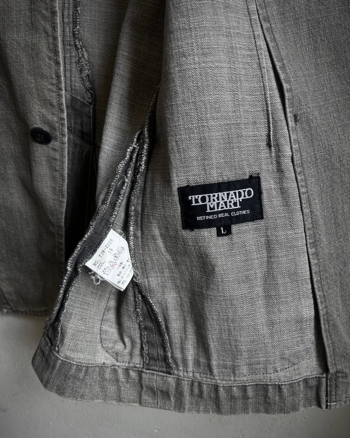 TORNADO MART Gray Washed Denim Jacket 상품이미지7