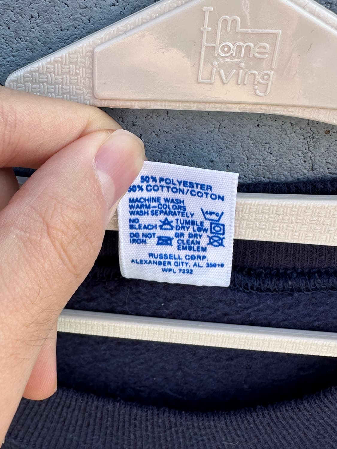 80s russell 러셀 스웻셔츠 네이비 상품이미지5