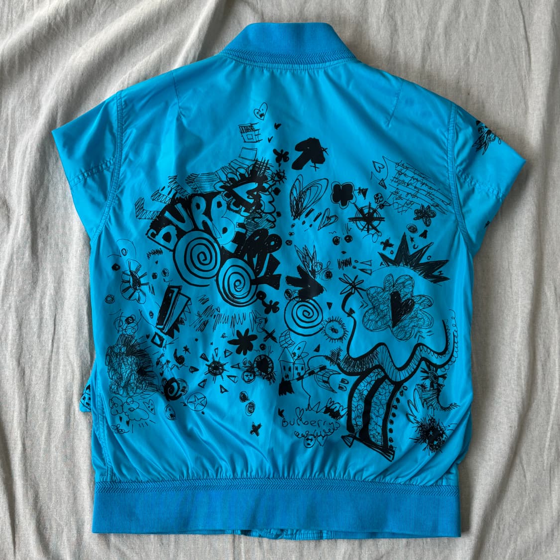 버버리 홀겹 그래피티 낙서 블루종 54 상품이미지4