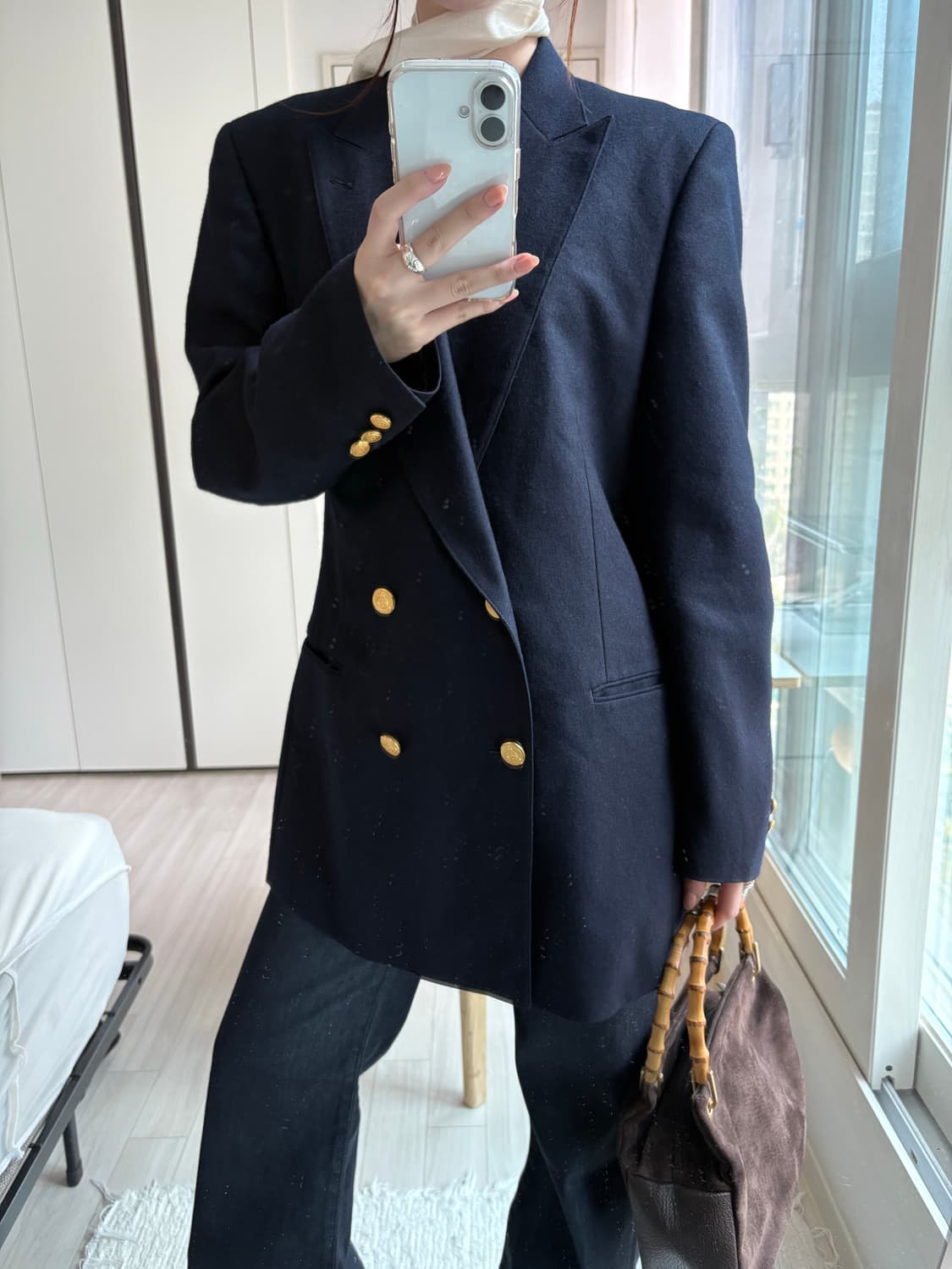 Navy Gold Double Blazer 상품이미지3