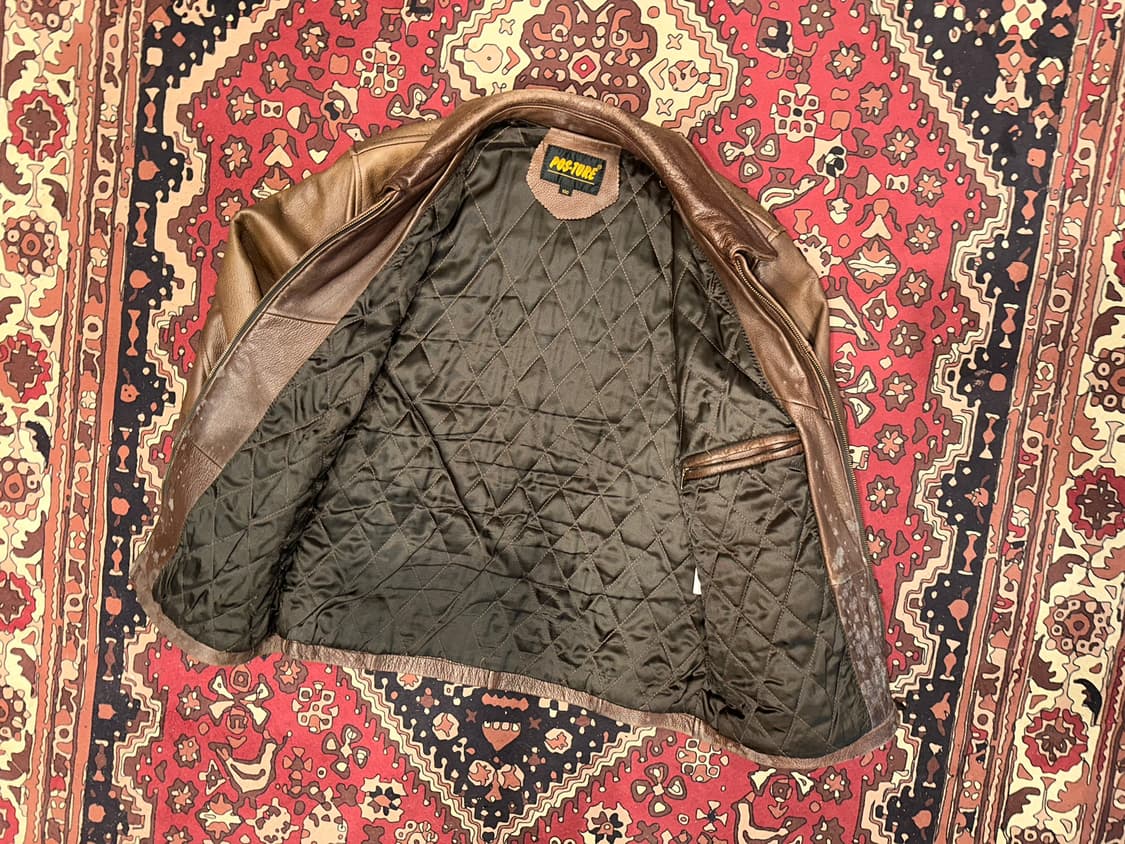 ( L ) 워크웨어 아메카지 스포츠가죽 가죽자켓 아메카지 밀리터리 상품이미지3