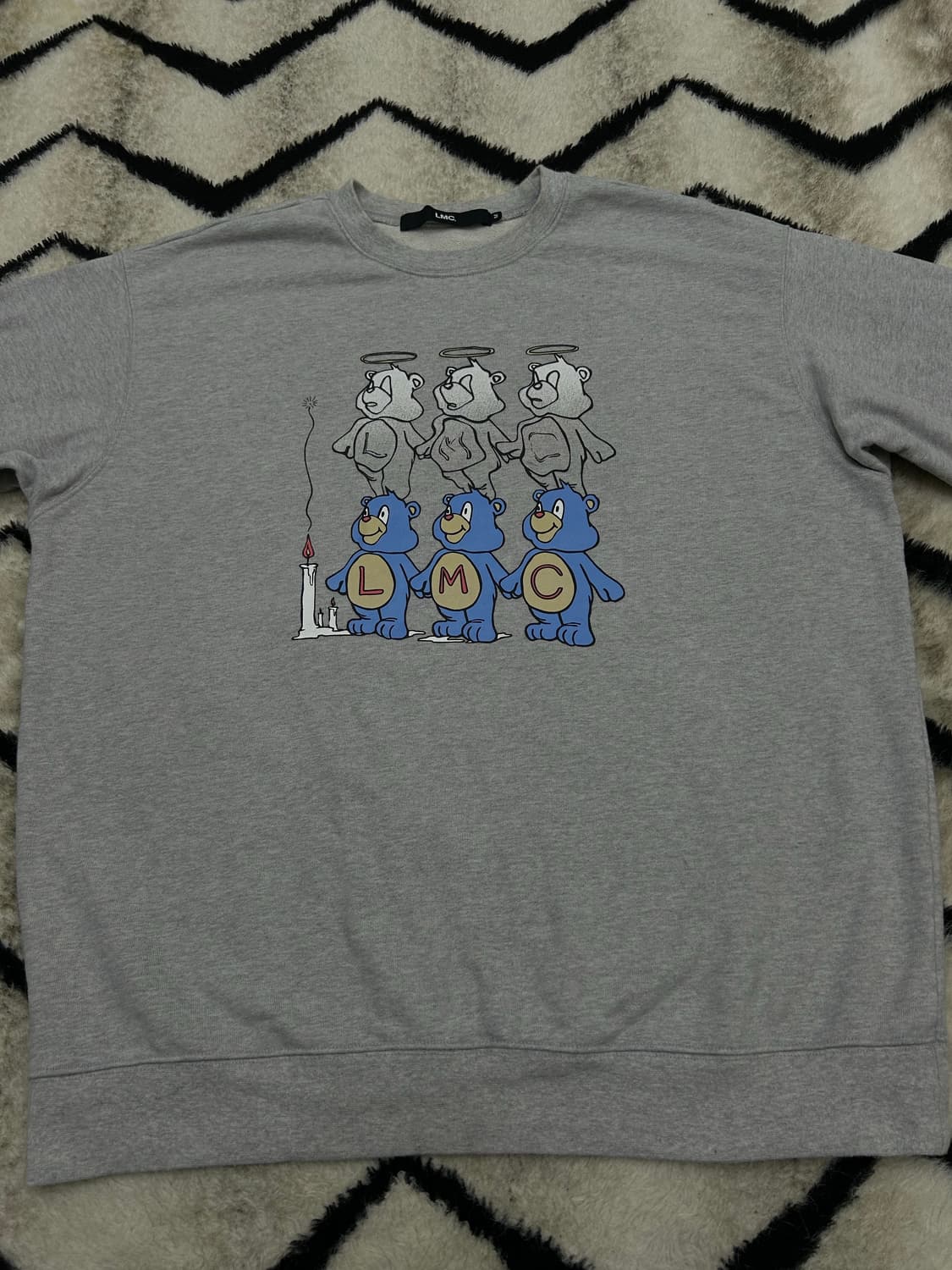 [M]LMC 쓰리베어 맨투맨/그레이 상품이미지3