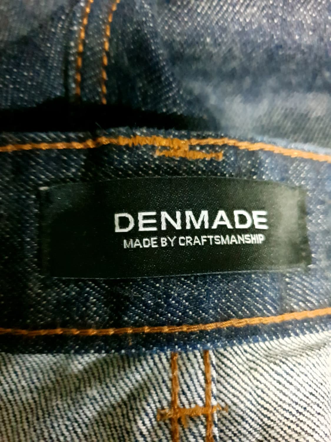 덴메이드 셀비지 와이드핏 데님팬츠 미드 인디고 (L) 상품이미지8