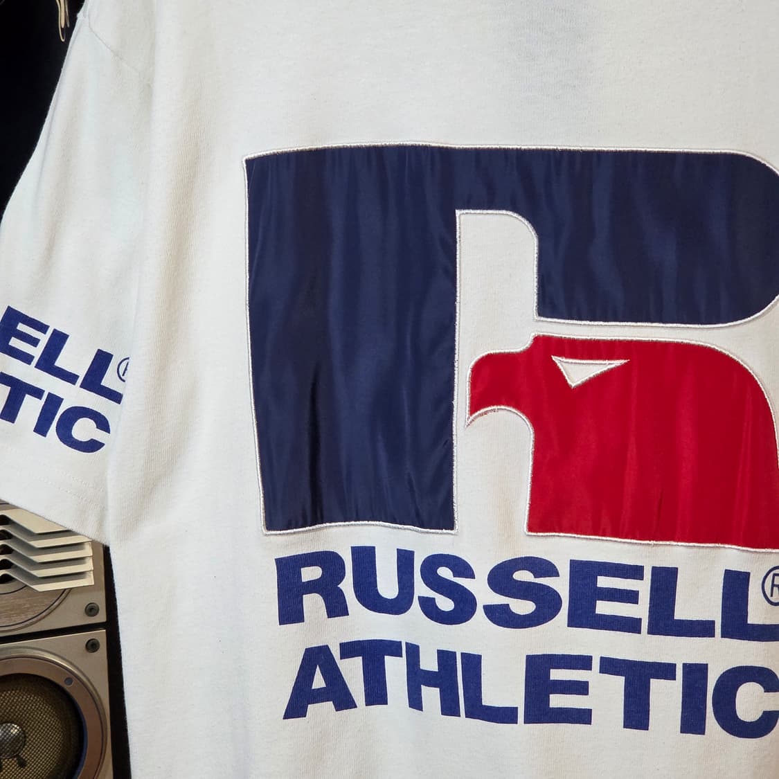 러셀 x 엑스걸 화이트 프린팅 반팔 상품이미지2