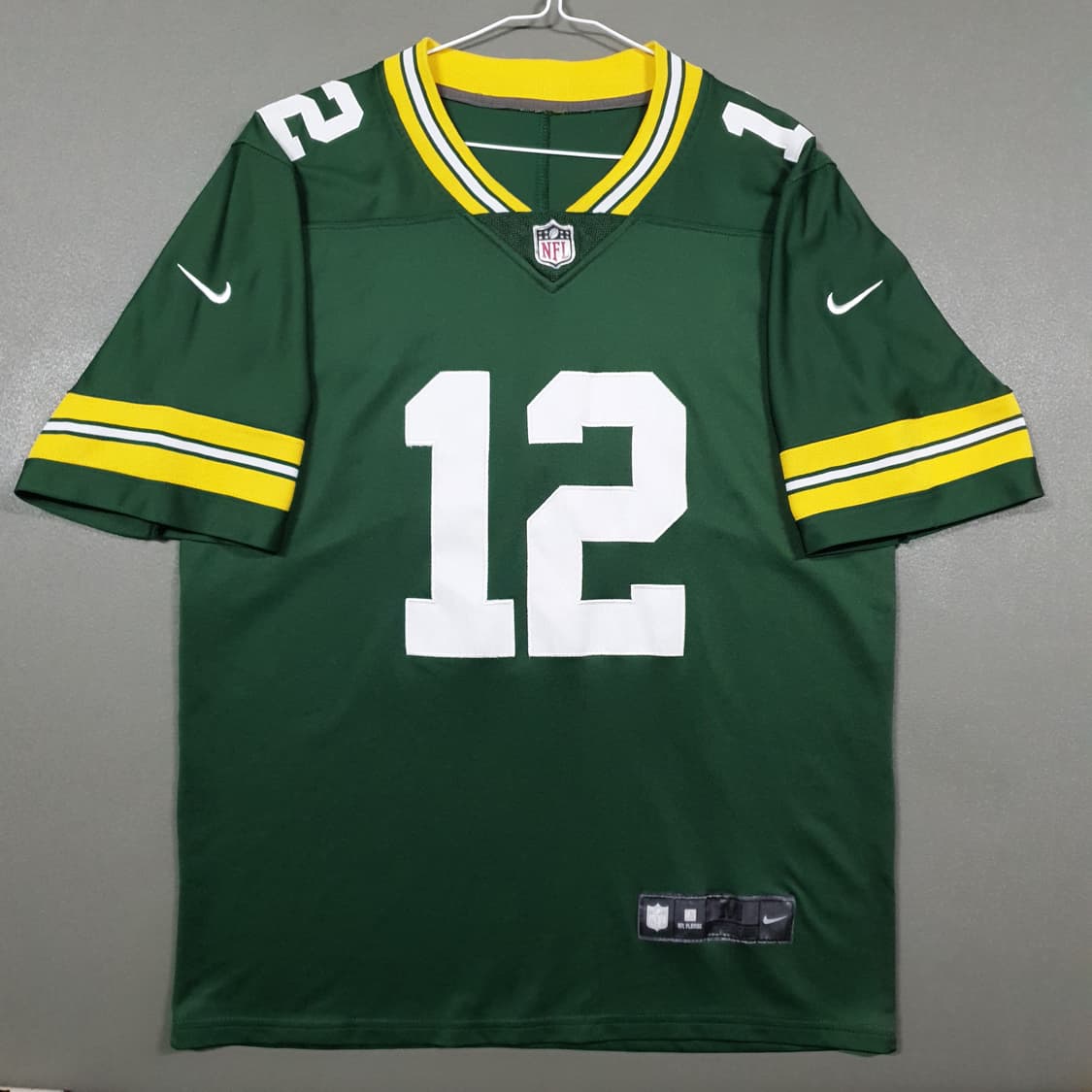 나이키 X NFL 그린베이 패커스 애런 로저스 반팔 럭비 져지 블록코어 상품이미지1