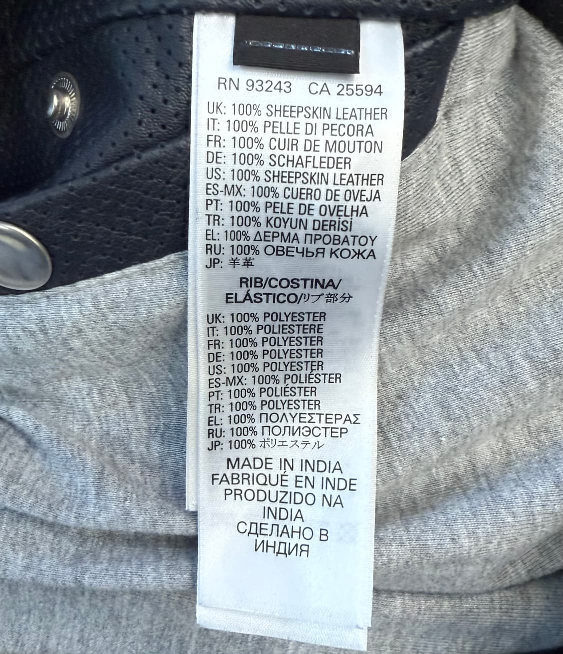 디젤 봄버 레더 자켓 상품이미지7