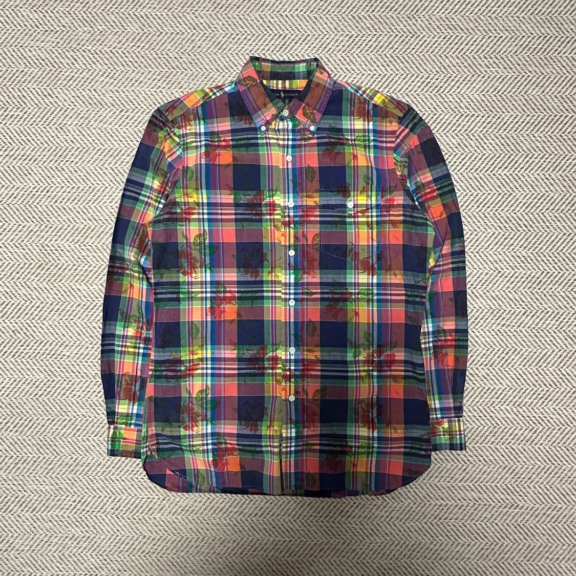 POLO RALPH LAUREN flower check shirt 상품이미지1