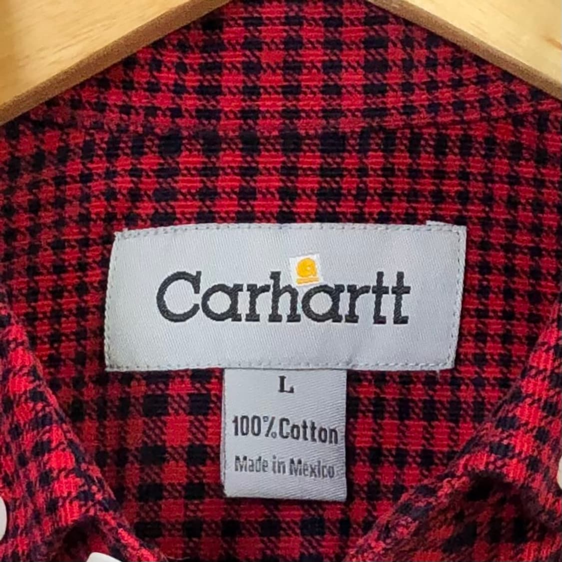 L 칼하트 체크 남방 상품이미지3