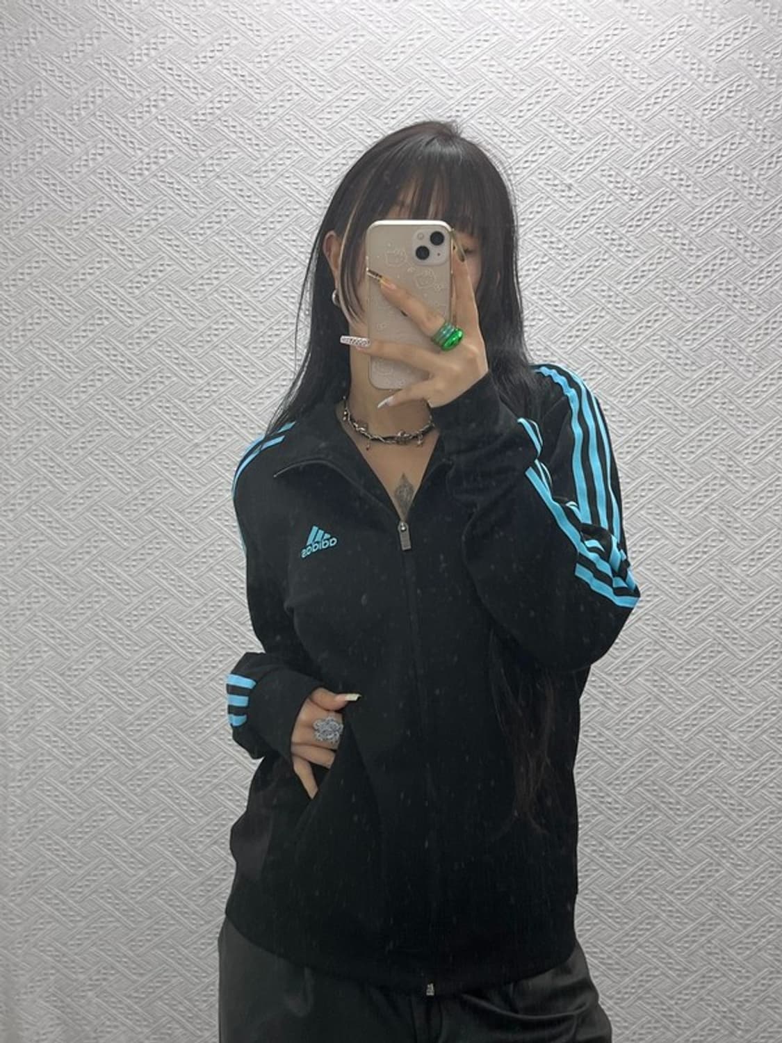 아디다스 Y2K 대장급 스카이블루 트랙탑 져지 집업 105 C08009 상품이미지2