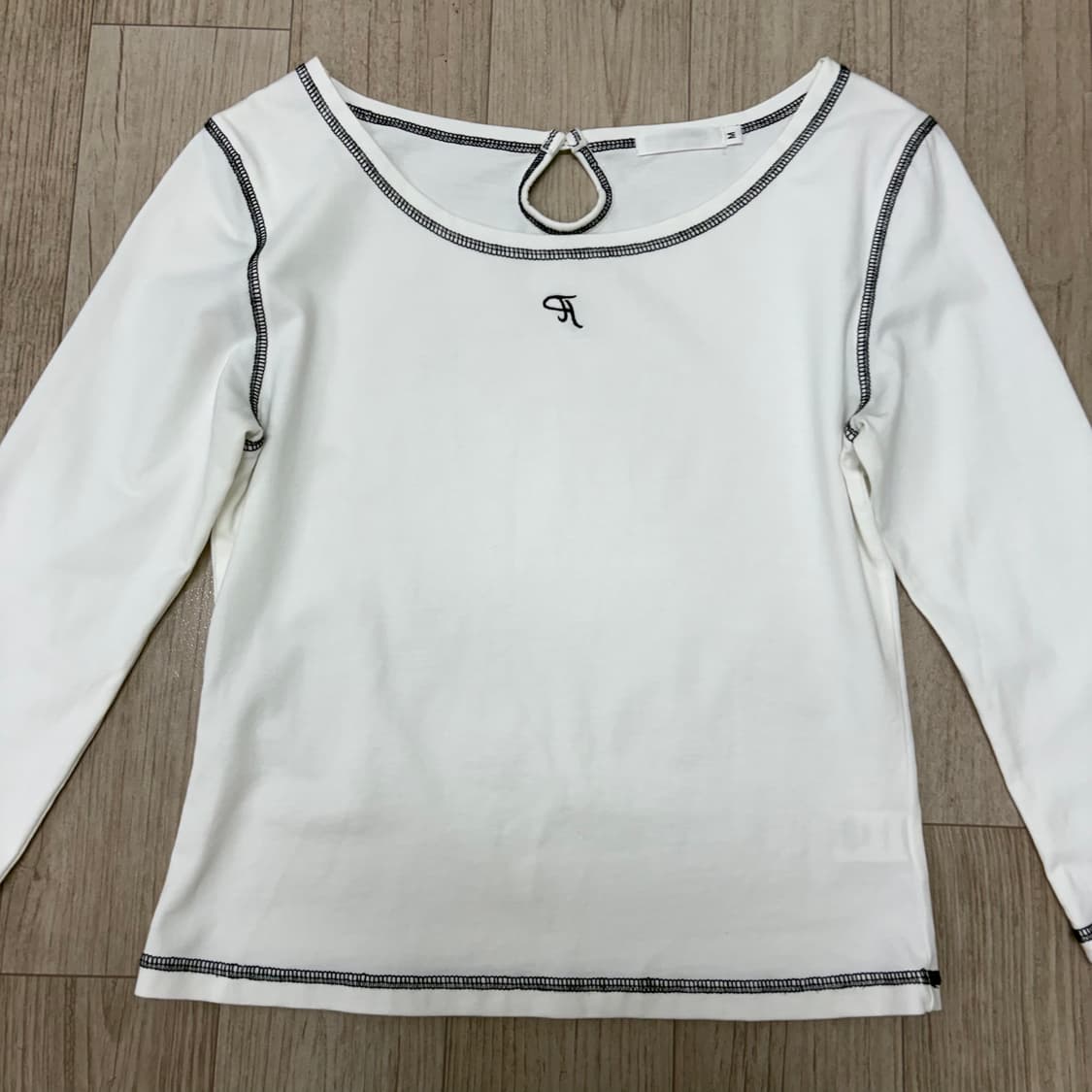 쓰리타임즈 레터링 티셔츠 M 상품이미지3