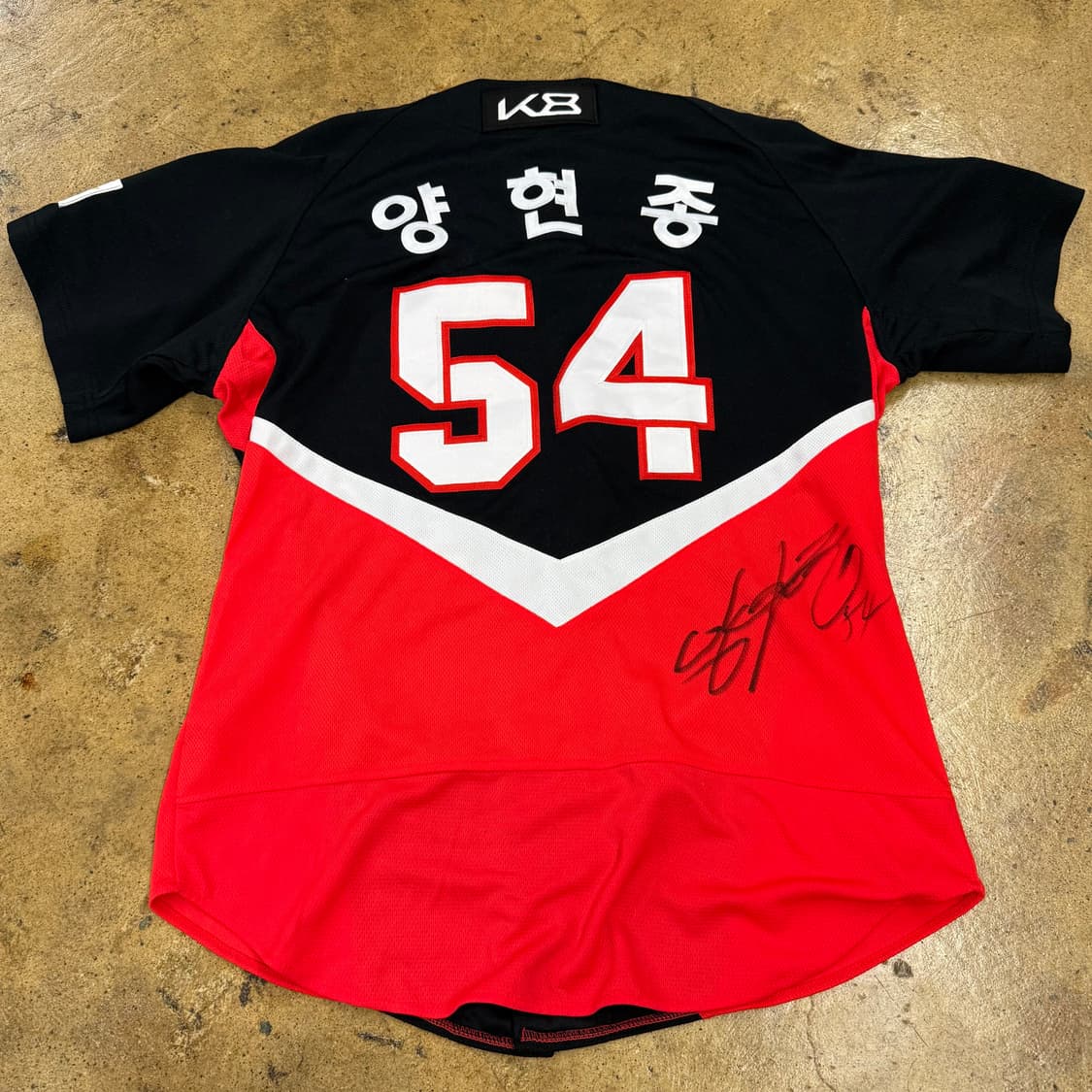 [정품/L] 아이앱스튜디오 기아타이거즈 54 양현종 반팔 유니폼 b16 상품이미지3