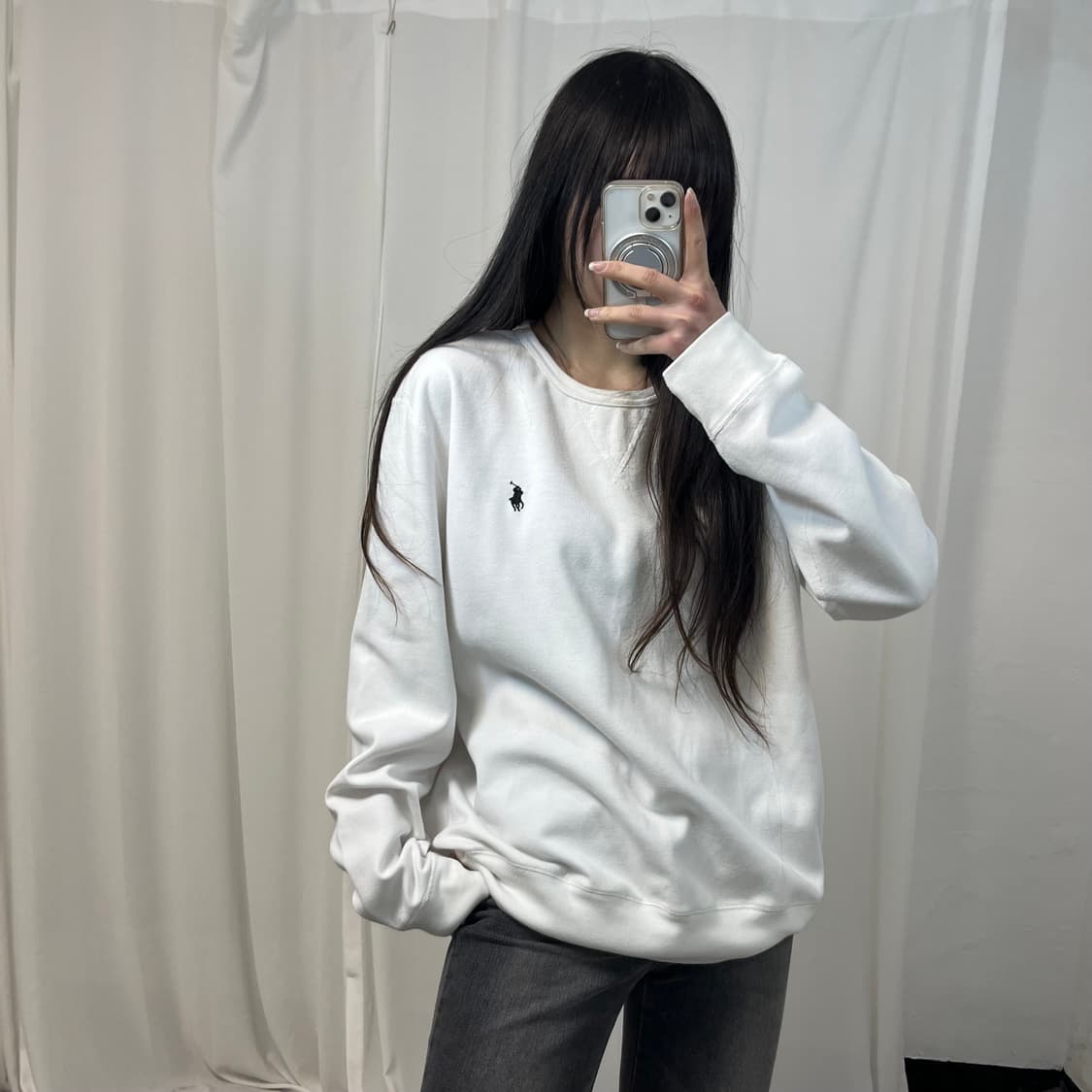 Polo Ralph Lauren White Sweatshirt 상품이미지1