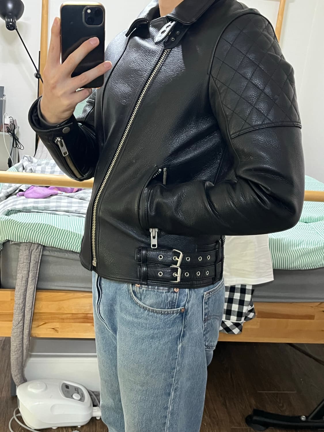 Schott 쇼트 라이더 자켓 상품이미지2