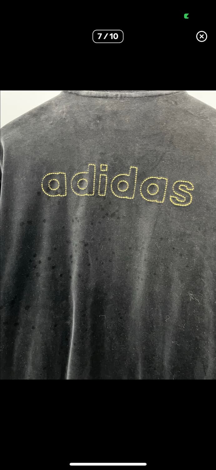 아디다스 블랙 벨벳 백로고 트랙탑 져지 A3587 상품이미지7