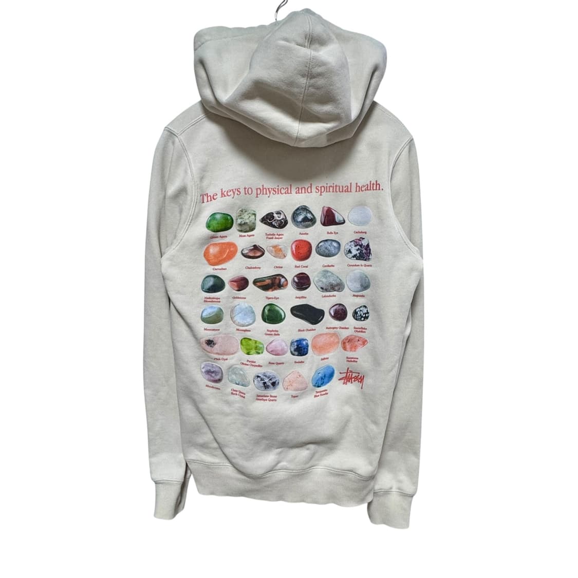 정품 여성 스투시 스톤 아이보리 후드티 상품이미지2