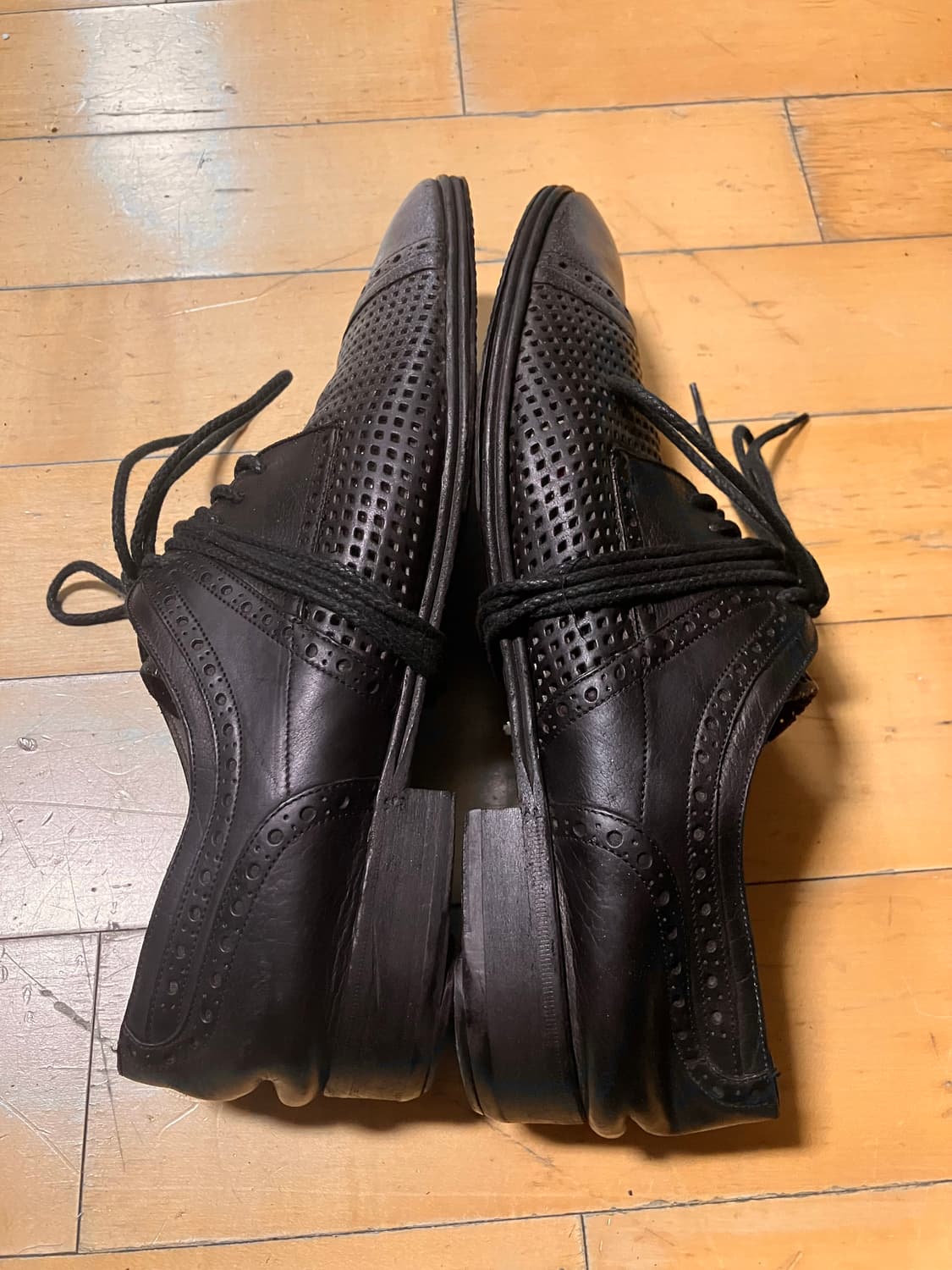 D&G 90s 돌체앤가바나 메탈 페인티드 펀칭 더비 275-80 상품이미지9