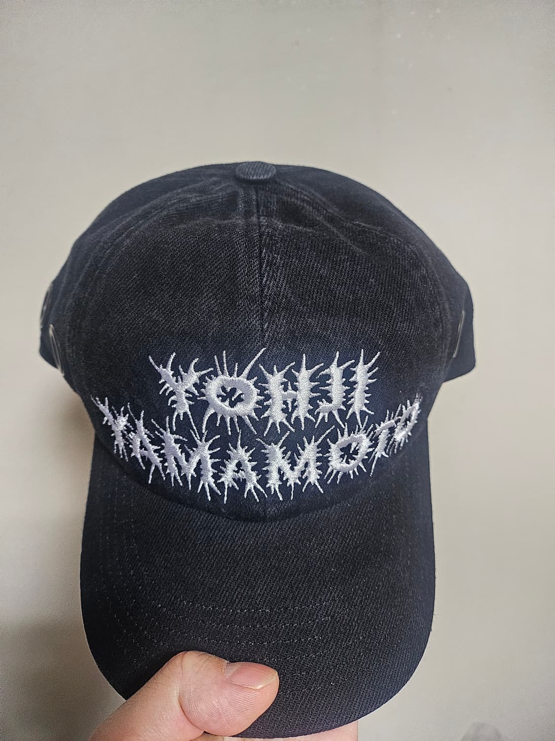 슈프림 모자 요지 야마모토 Grommet 6패널 블랙 볼캡 상품이미지3