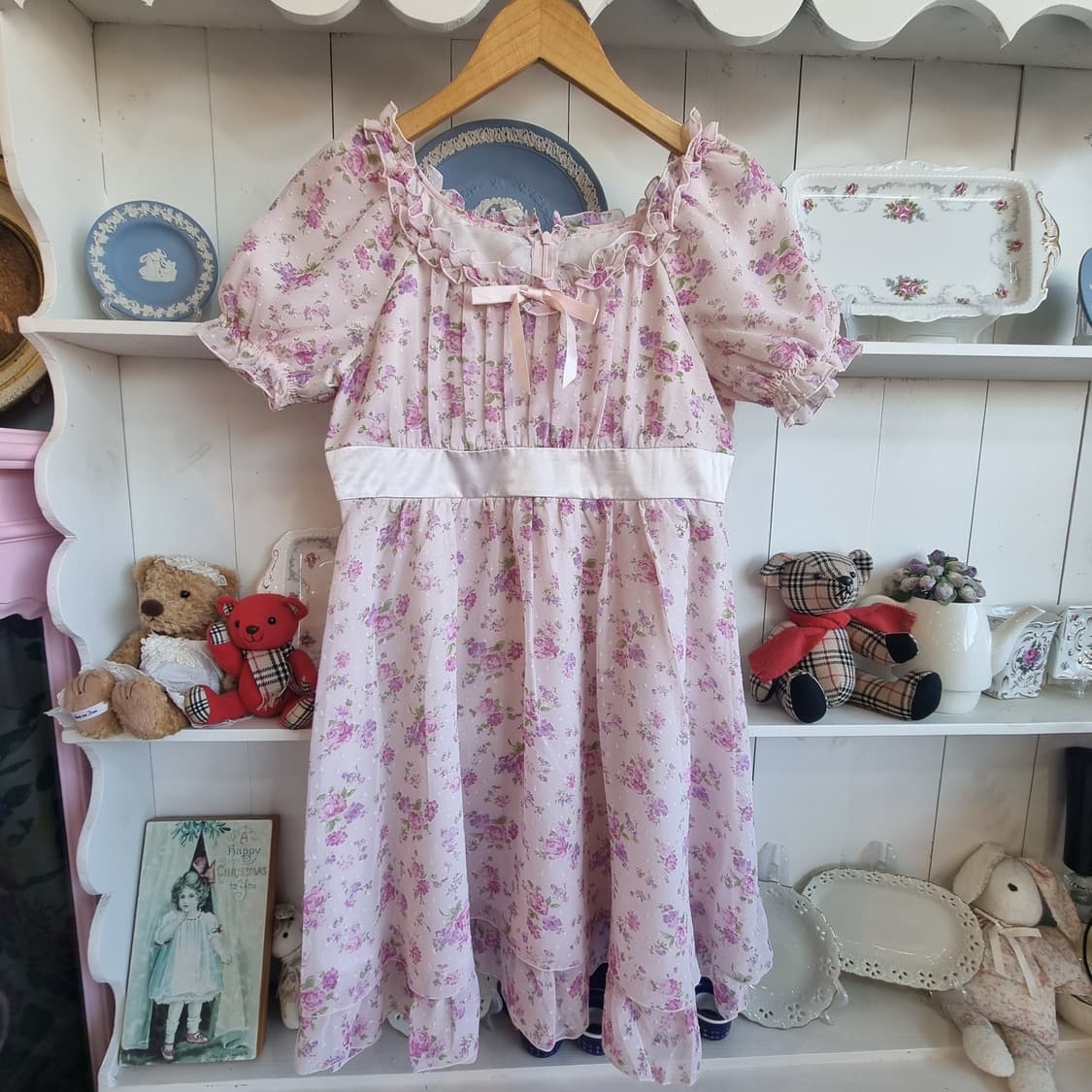 플라워 쉬폰 원피스 상품이미지1