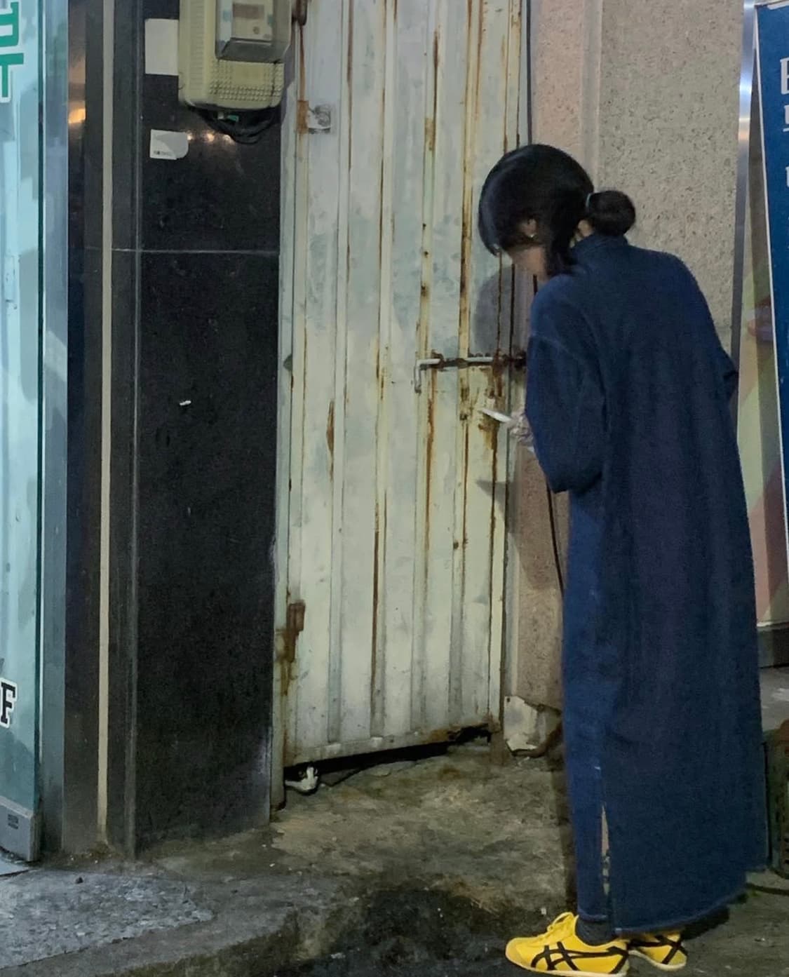 오어슬로우 japan 인디고 데님 원피스 (실착샷ㅇ) 상품이미지10