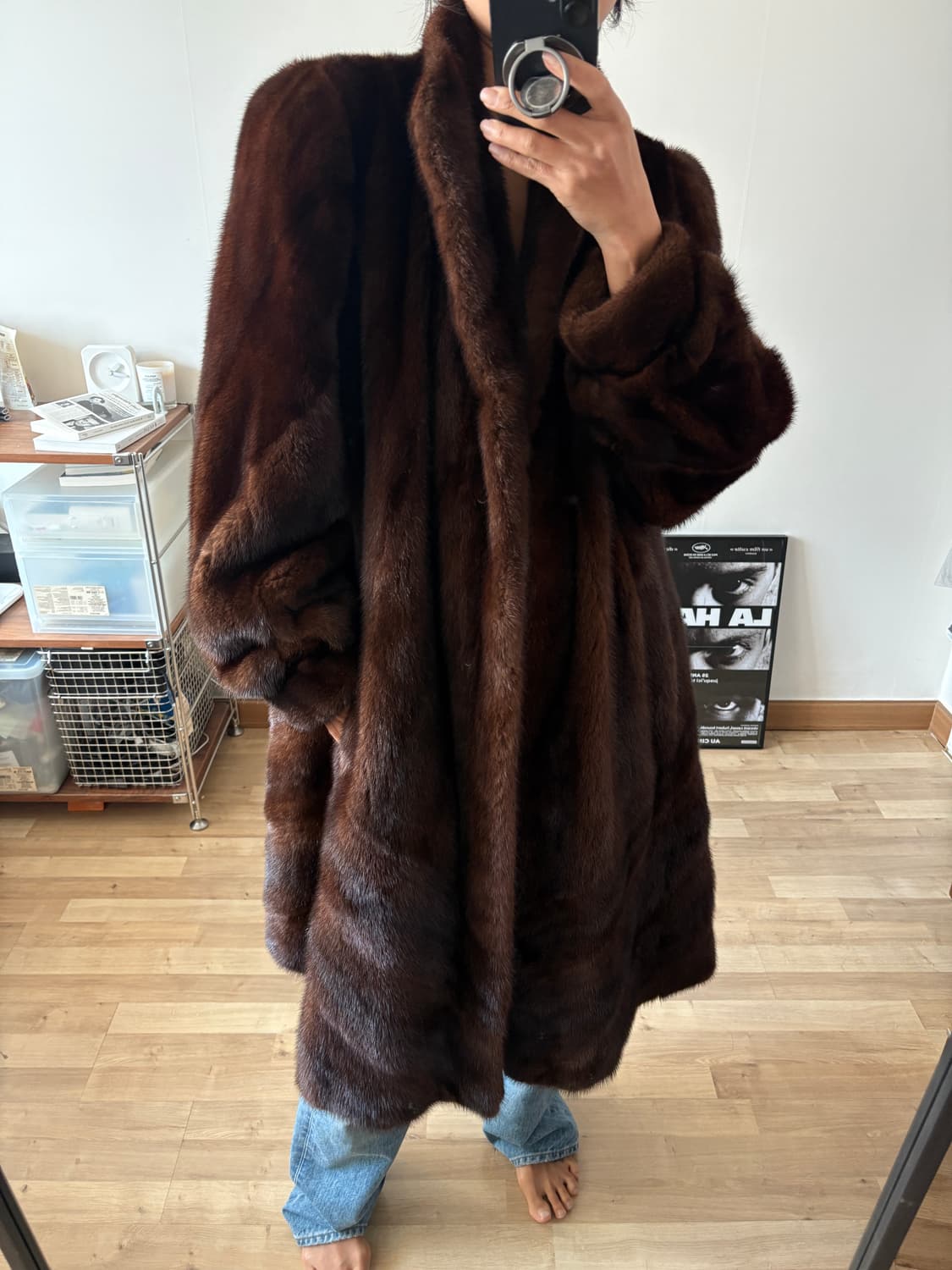 리얼 밍크 퍼 코트 상품이미지1