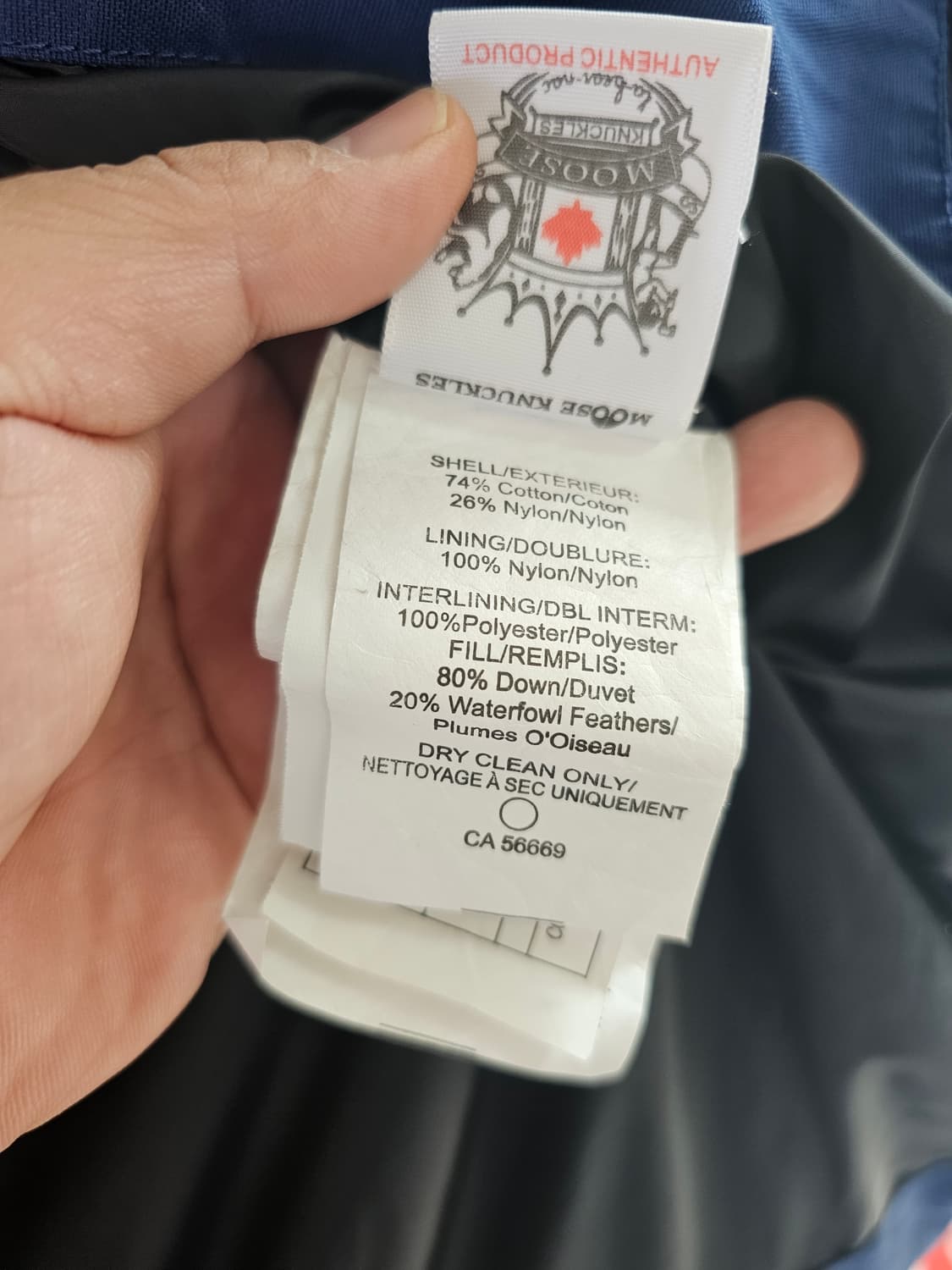 무스너클 스털링 파카 / 블루 컬러 / 남성 S 상품이미지7